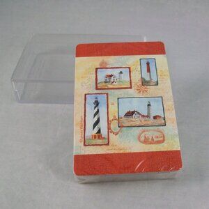 Lynnea Washburn Cape Shore Lighthouses Souvenir Playing Cards New Factory Sealed